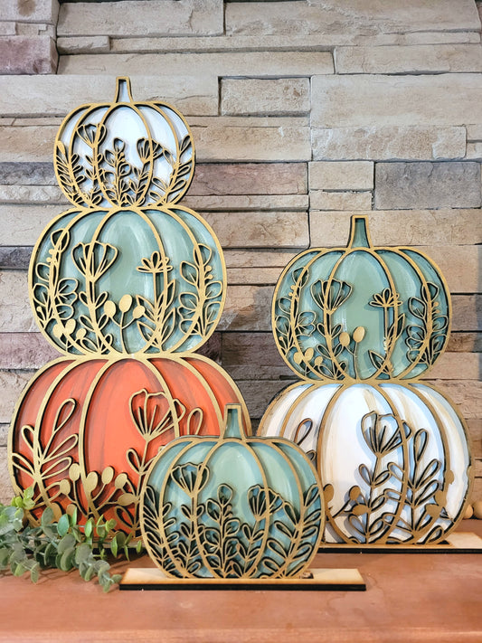 Floral Pumpkin Set