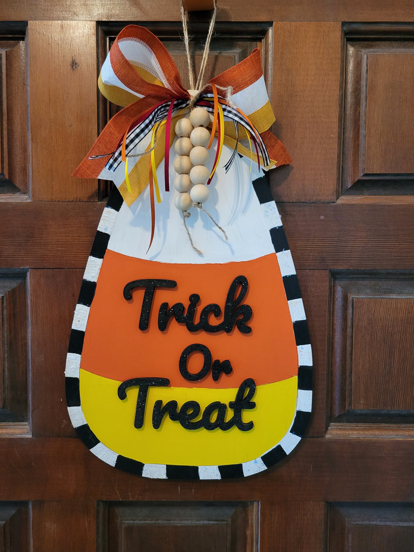 Candy Corn Trick or Treat Sign