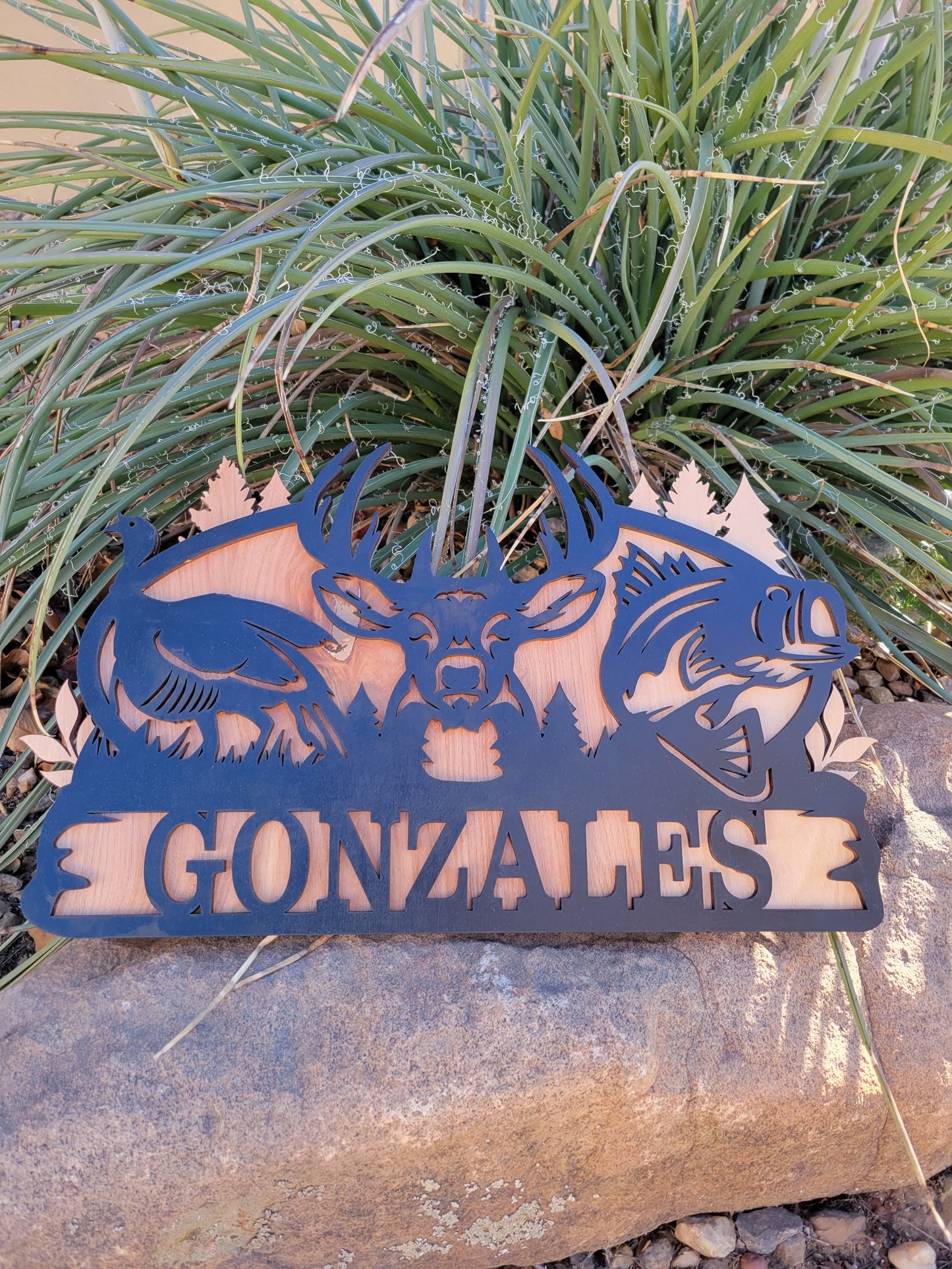 Custom Hunting Name Sign