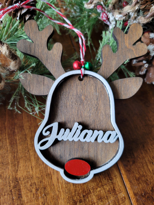 Reindeer Name Ornaments